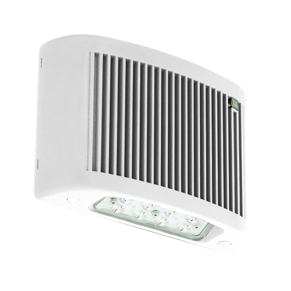 Compass 17W Slim LED AC/Emergency Outdoor Lght w/Photocontrol & Motion Sensors, CUSO WH CUSO WH